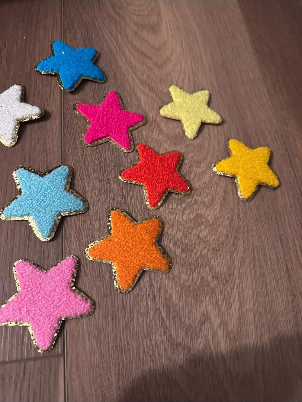 Colorful Star Patches - Assorted Bright Felt Stars